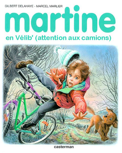 Martine en Vélib'